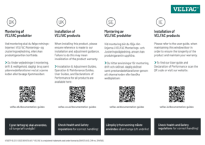 VELFAC rudelabel til mindre ruder